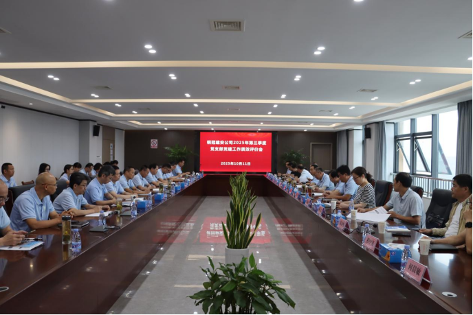 公司召开党支部党建工作质效评价会议